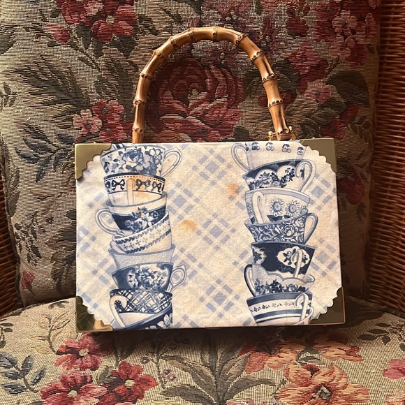 Cigar box purse with Bamboo handle - Picture 2 of 7